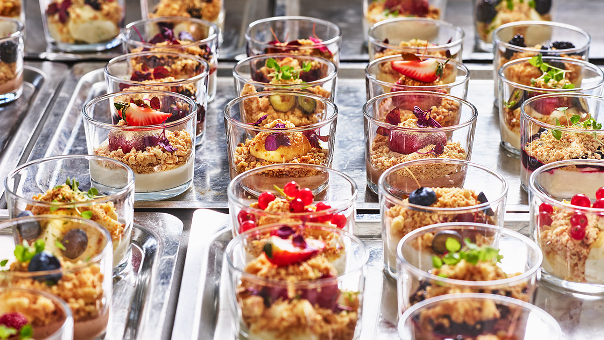 Portionsdesserter i glas