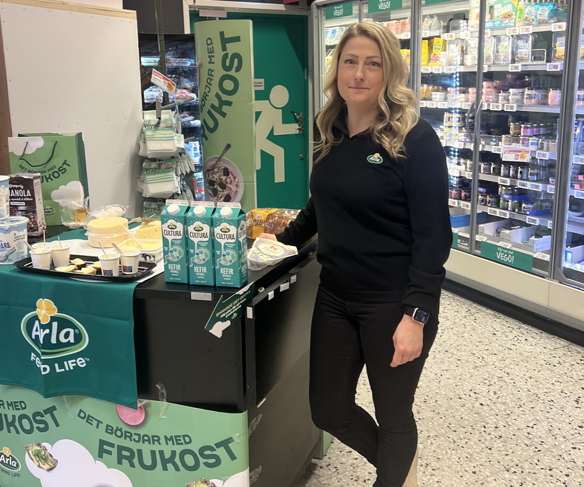 Caroline Hansson, säljare på Arla