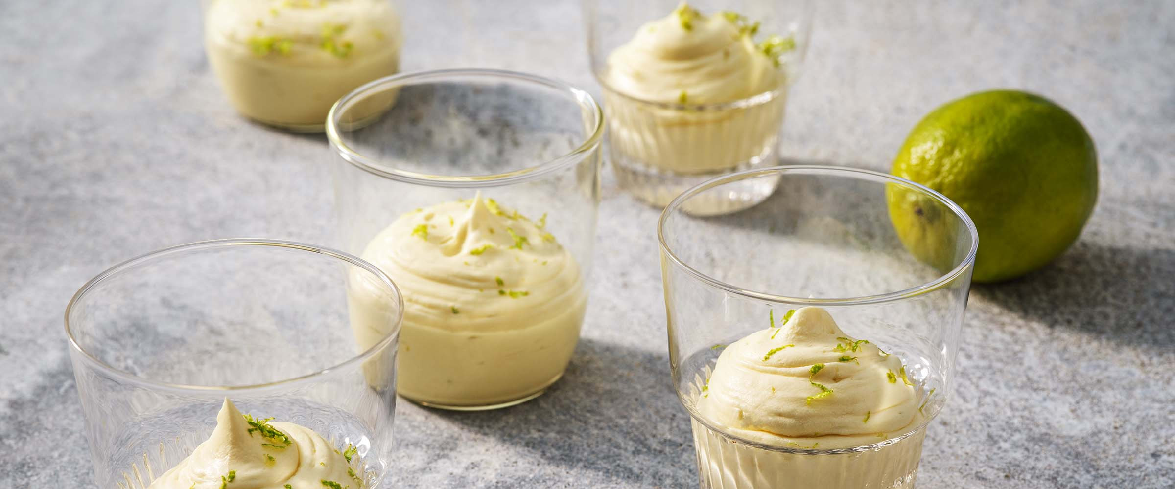 Vit chokladkräm med lime