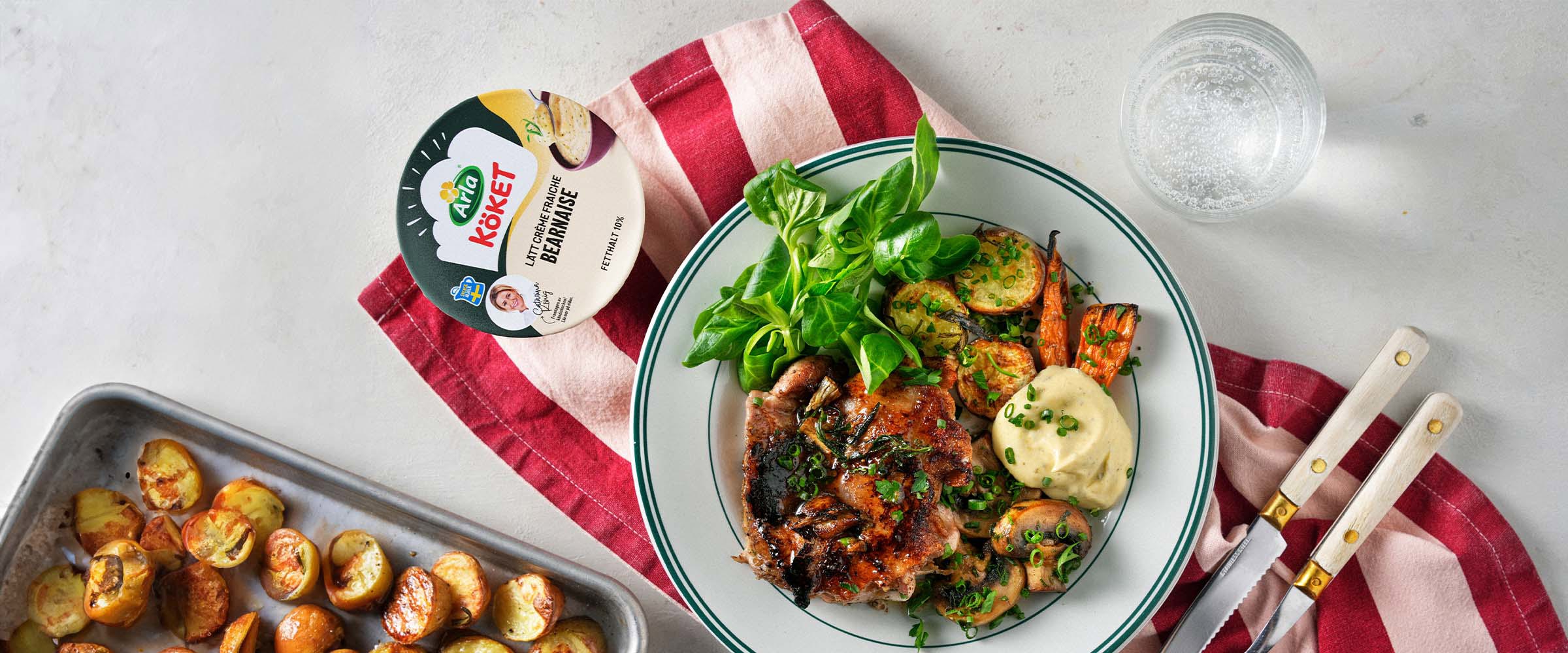 Catarina König + Arla  Köket = Crème fraiche Bearnaise